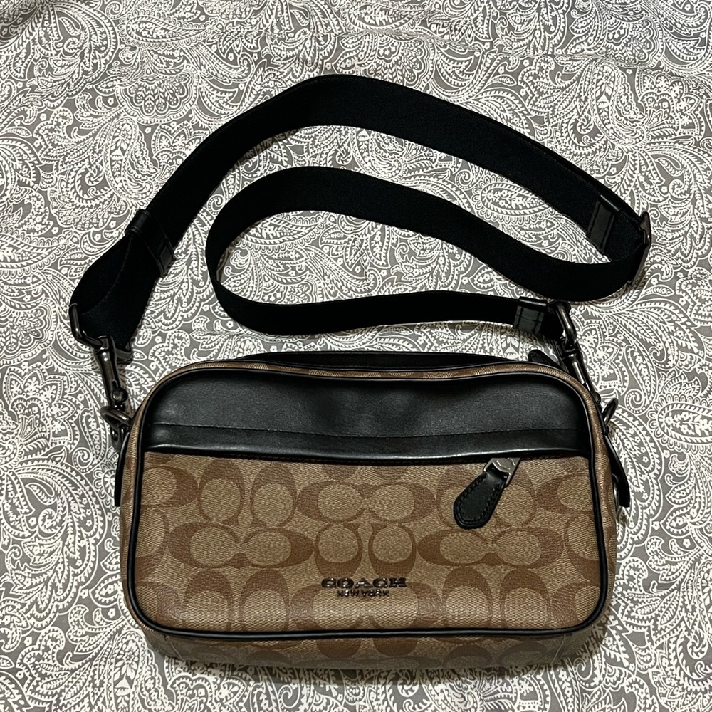 Coach crossbody camera bag
